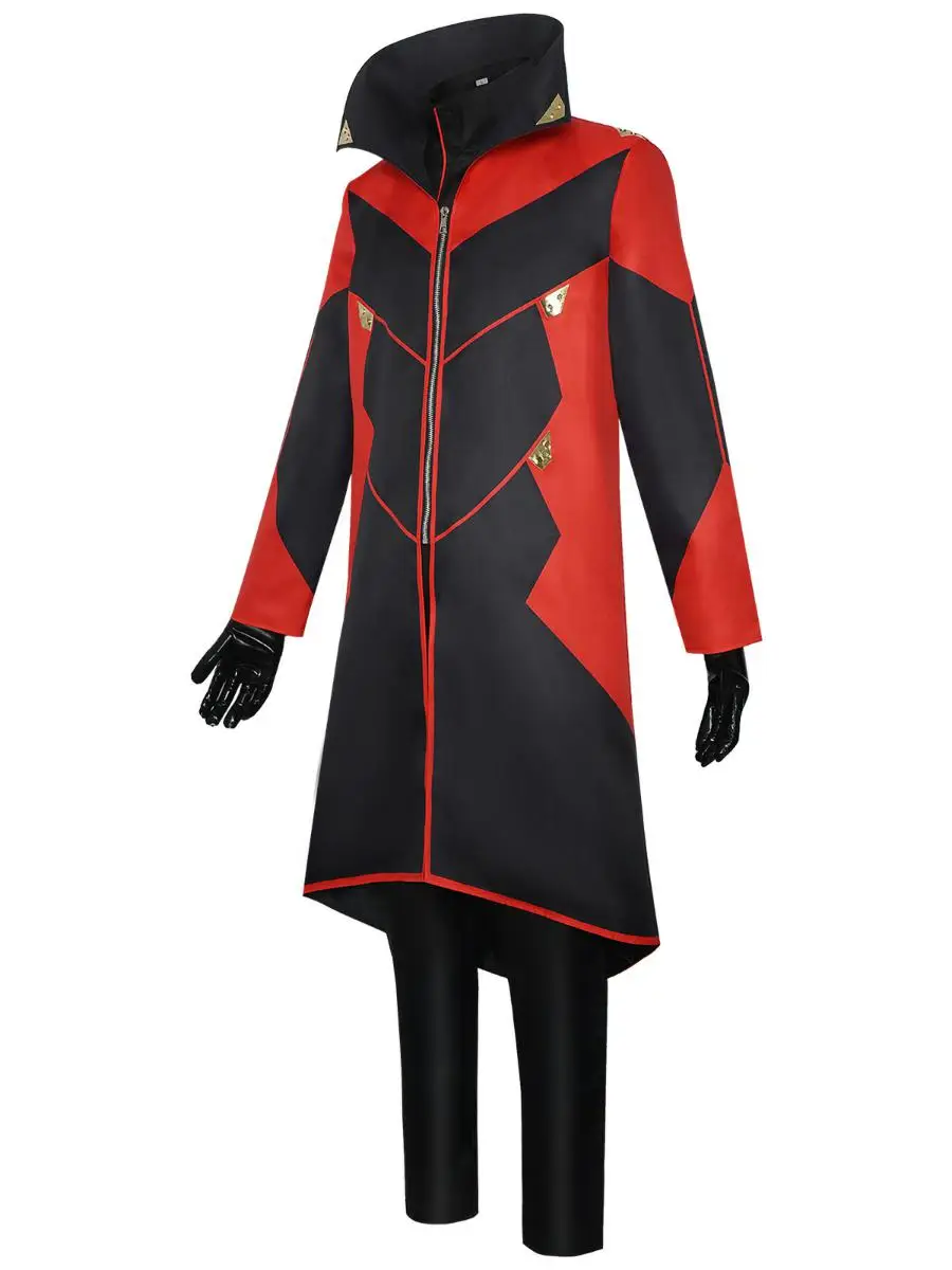   2 Costume de Cosplay rouge loween, ensemble de médecin tête d'œuf, vêtements traditionnels pour spectacle sur scène