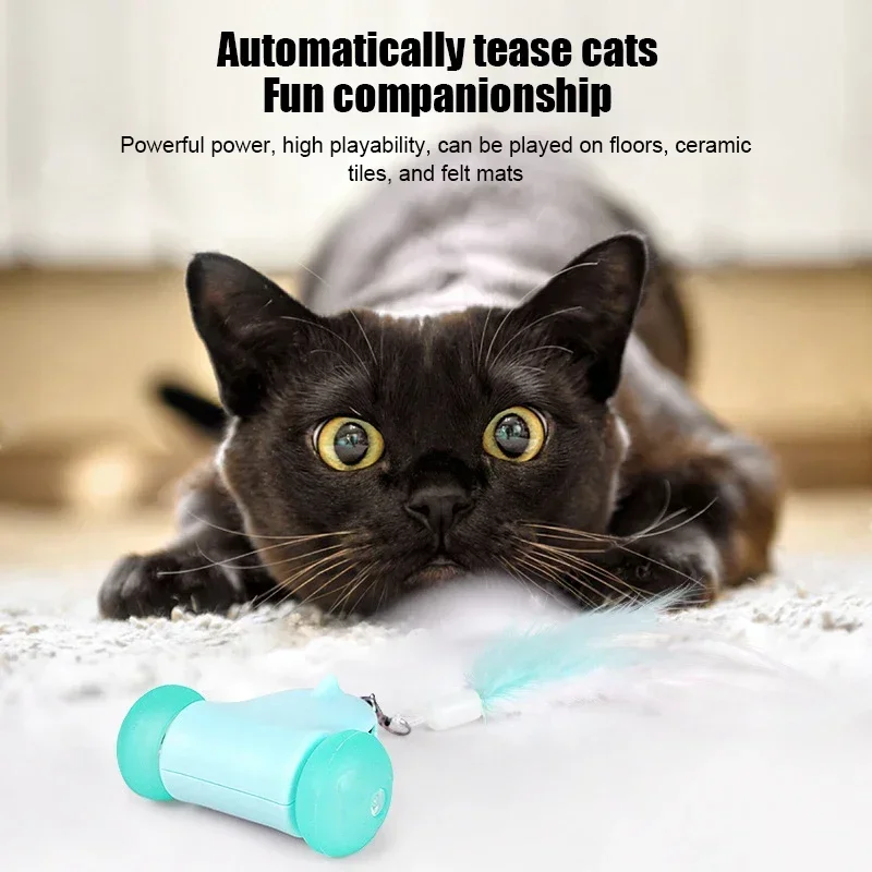 Running Mouse Cat Toys Interactive Colorful Light Cat Teaser Sticks Irregular Motion Electric Cats Toy Mice Smart Sensor Pet Toy