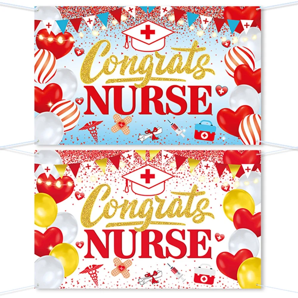 Nurse Graduation Theme Backdrop Hospital Nursing College Graduation Evening Photography Photos Exhibition Stand Evening Decor