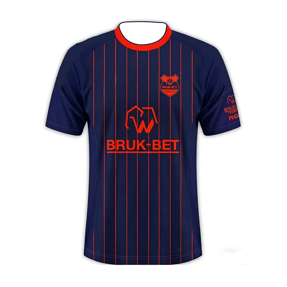 2026 Bruk-Bet Team Uniform Polish League Fan Edition Short Sleeved Breathable Sport T-shirt Matching Family Outfits