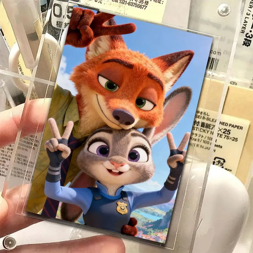 Barang Dagangan Disney Zootopia 2 Judy Hopps Nick Wilde Kartu Anime Kartun Lucu Kreatif Kawaii Kartu Pos Pelajar Hadiah Grosir