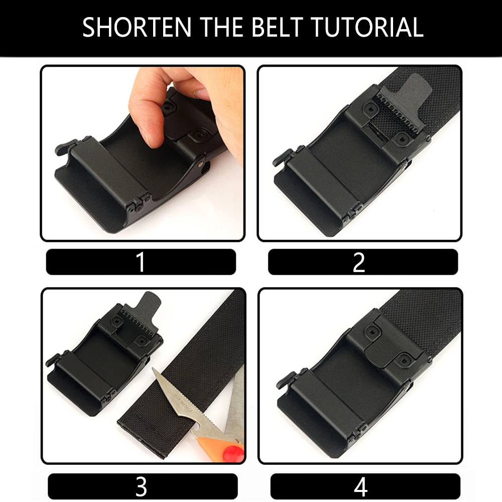 Tushi neuer harter taktischer Gürtel für Männer Metall automatische Schnalle ipsc Waffen gürtel 1100d Nylon Militär gürtel Outdoor Sport gürtel männlich – Detail 14