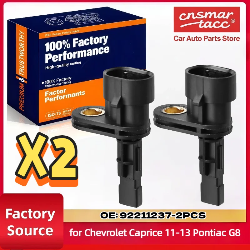 Juego de sensores de velocidad de rueda trasera para Chevrolet Caprice 2011-2013 para Pontiac G8 2008-2009, piezas 92211237 5S11266 ALS2106