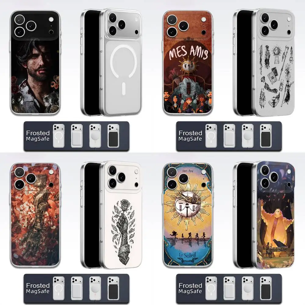 

C-Clair Obscur Expedition 33 Phone Case For iPhone 17,16,15,14,13,12,11,Pro,Max,Plus,E,Air,Mini Magsafe Frosted Transparent