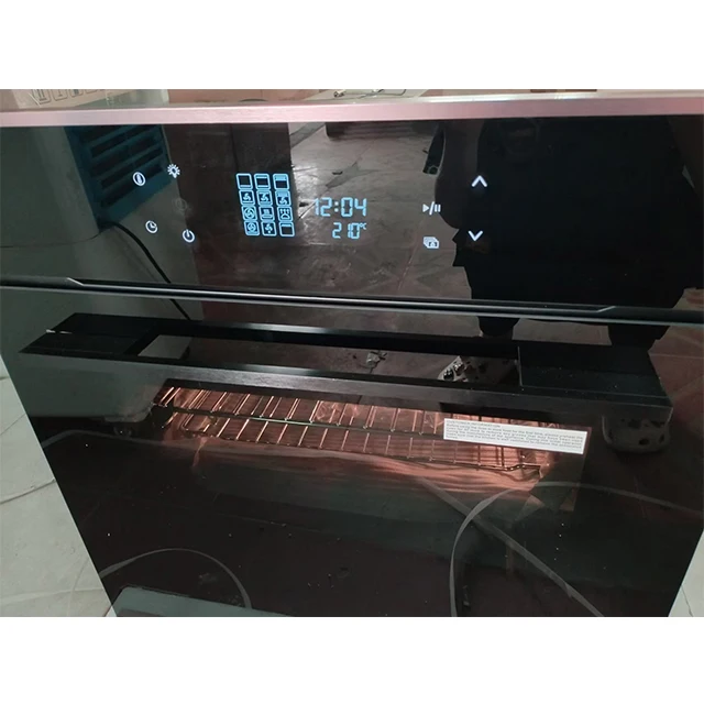 The 60cm 65L built-in oven features a full-touch control panel with 13 functions and a convection turbine function