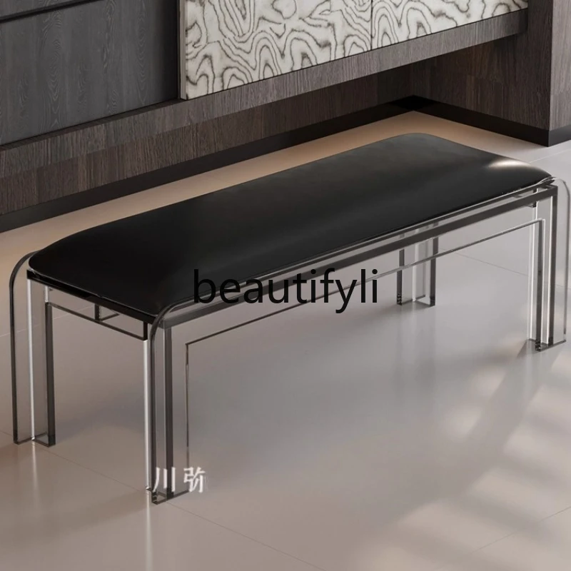 

Shoe Changing Stool for Home Entrance, Light Luxury Entryway Soft Cushion Living Room Creative Sitting Stool