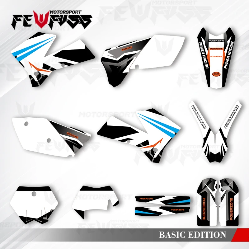 

Fewfuss Graphics Decals Stickers Motorcycle Background Custom For KTM EXC SXF 125 200 250 300 350 400 450 525 2005 2006 2007 007