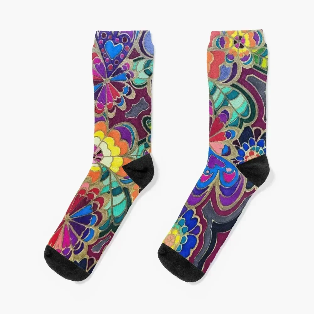 

Dream Garden Socks funny sock snow happy christmass gift Men's Socks Women's