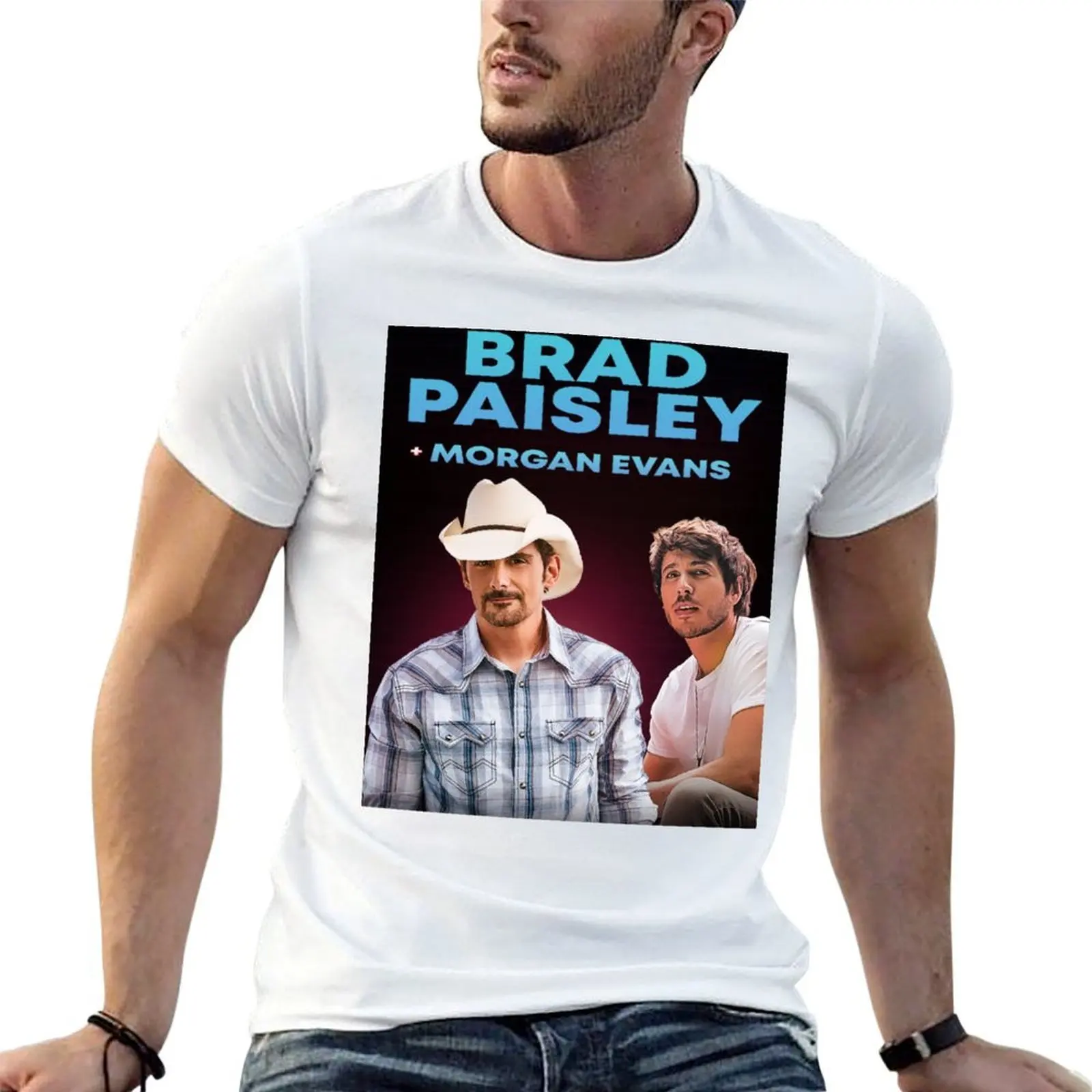 

brad paisley morgan tour 2022 garpu T-Shirt t shirts with prints cotton t shirts high quality T-Shirt