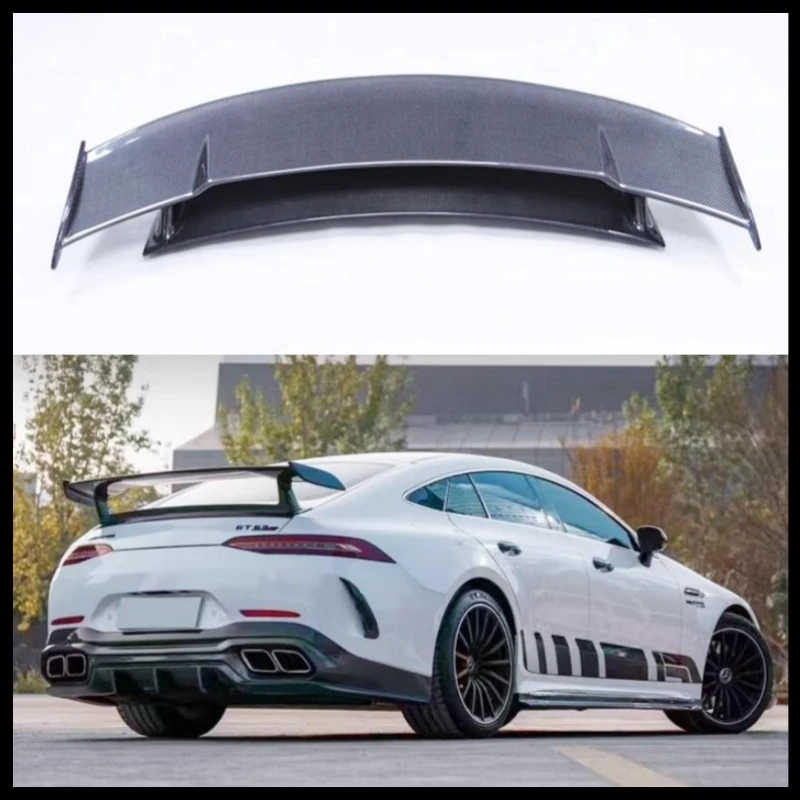 

For Mercedes Benz AMG GT63 GT63S GT43 GT50 GT53 2019-2024 Real Carbon Fiber Spoiler REAR WING TRUNK LIP High Quality Splitter