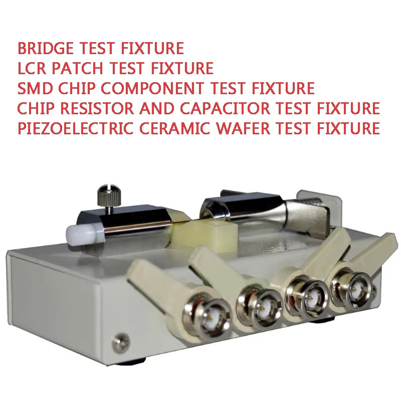SMD Chip Component Test Fixture, LCR Bridge Tweezers Probe for Piezoelectric Ceramic & SMD Testing