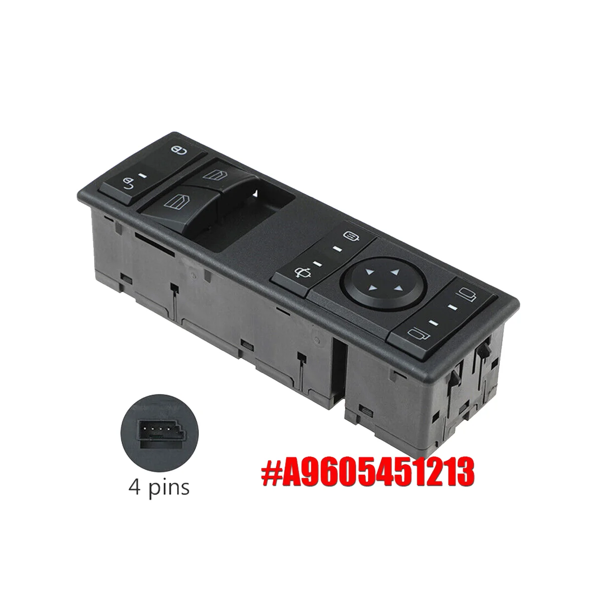 

A9605451213 New Master Electric Window Switch Mirror Adjustment Switch Button for Mercedes Benz Actros