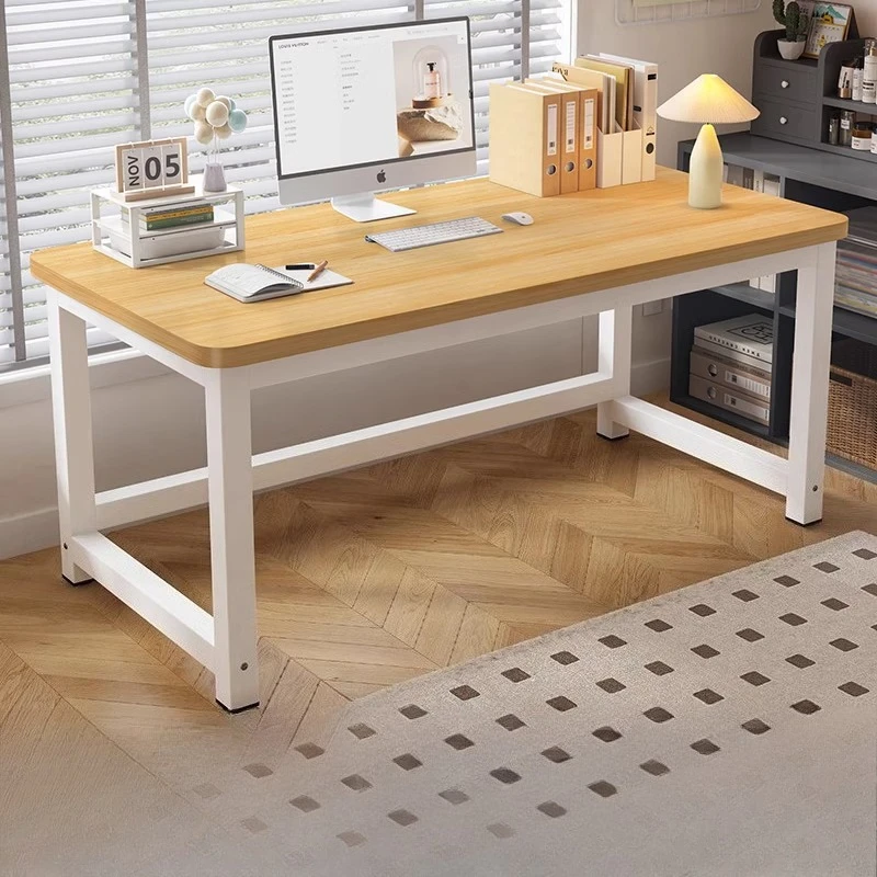 

Simple Home Bedroom Study Desk for Elementary School Students, Simple Wooden Desk, Computer, Long Desk
