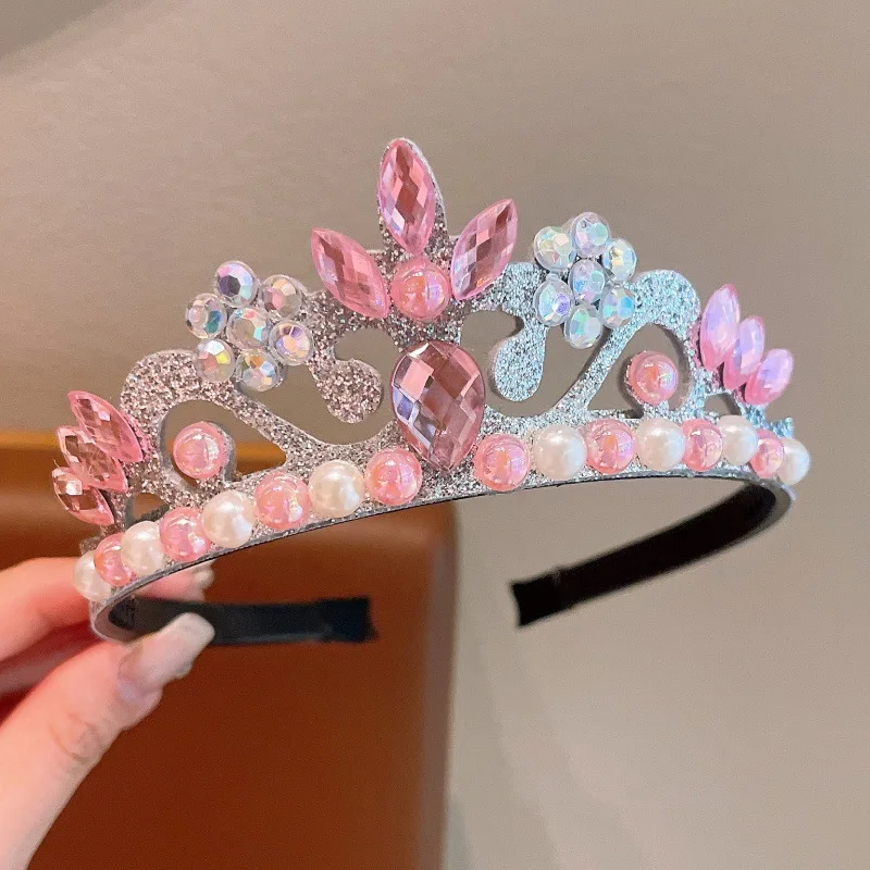 MINISO ديزني أنيمي فروزن عقال الأطفال فستان التاج اكسسوارات الفتيات طفل الأميرة إلسا غطاء الرأس الطرف الديكور #6