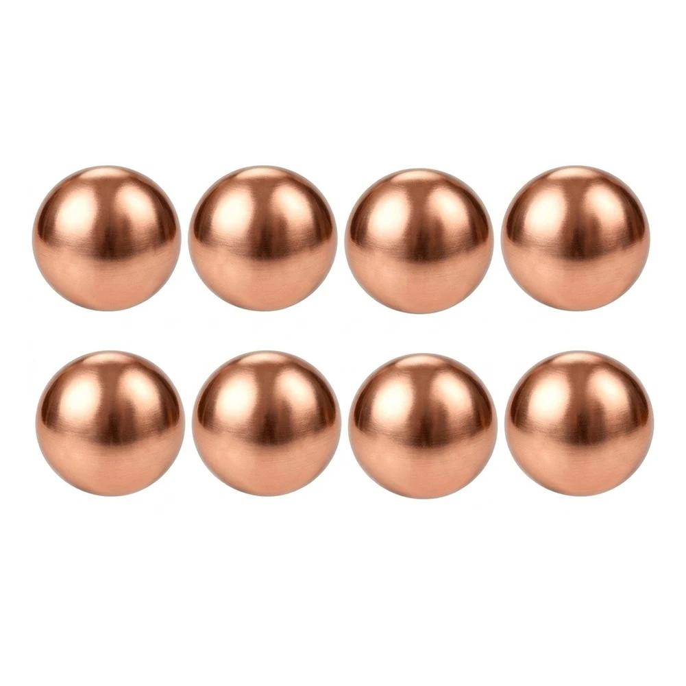 Copper Ball Set for Bird Bath Applications Featuring 99.99% Purity and Spherical Geometry Optimized for Water Interaction