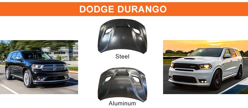 Hot Sale Aluminum or Steel Engine cover Bonnet Hood for Dodge Durango SRT