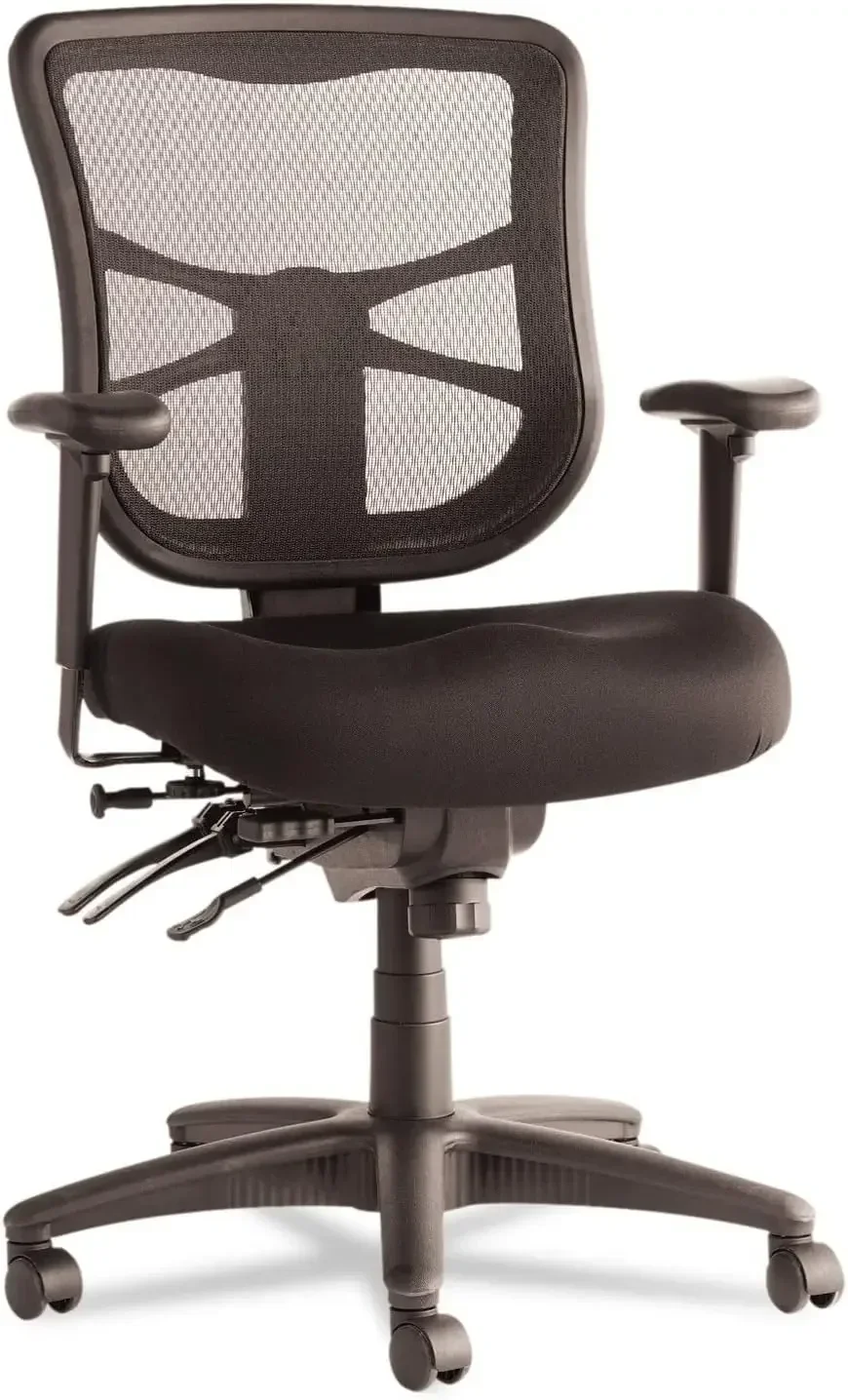 Black Mesh Mid Back Multifunction Chair