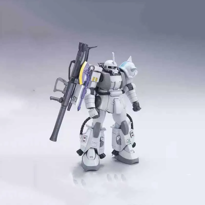 Bandai Original GUNDAM HG série 1/144 MS-06F-2 ZAKU Anime figurine à assembler modèle jouets à collectionner modèle ornements cadeaux