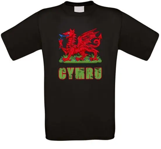 Wales Cymru Cardiff T-Shirt   High Quality 100%Cotton Short Sleeve