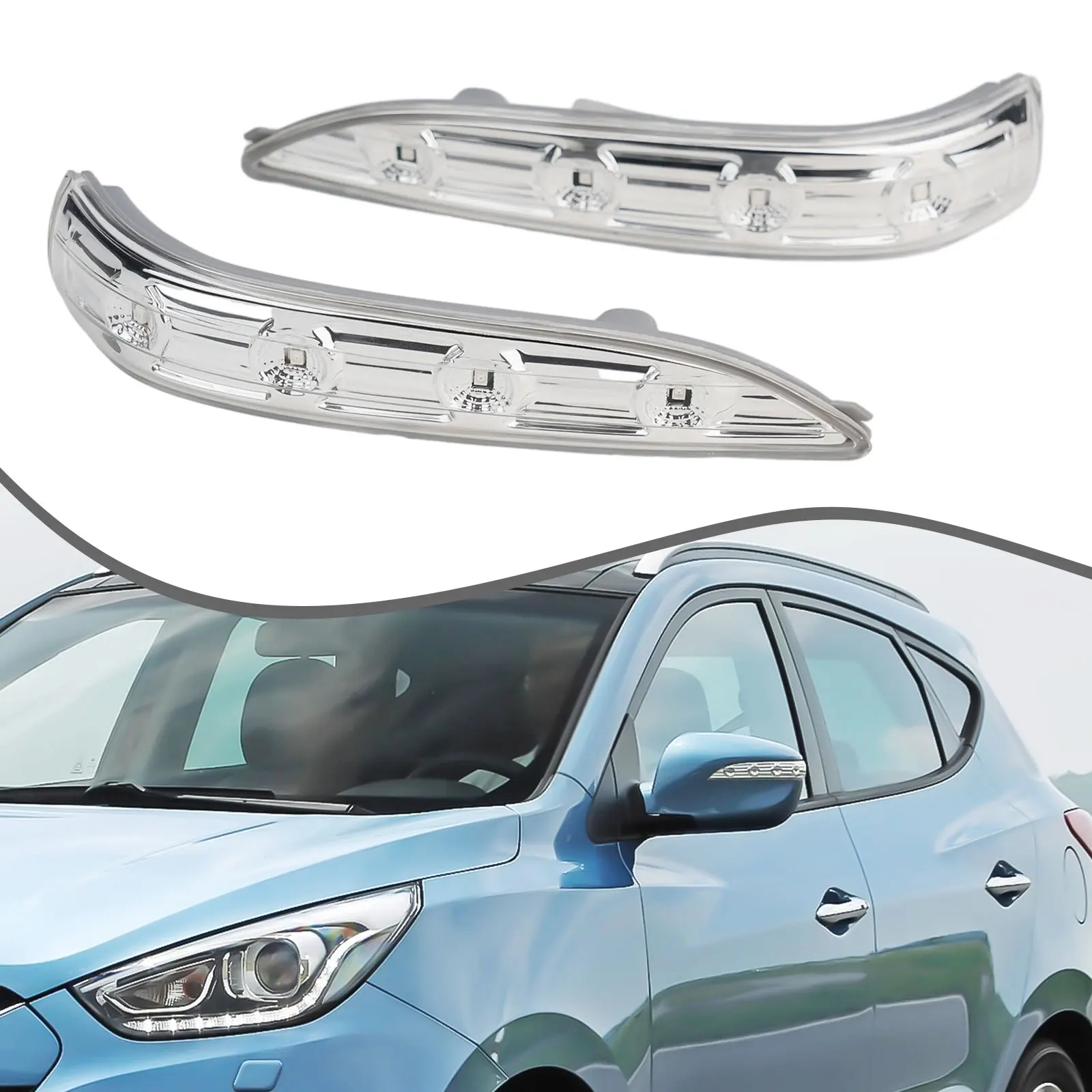 

1Pair Left And Right LED Mirror Light Turn Signal Lamp For Hyundai Tucson IX35 2010-2015 Auto Rearview Mirror Reverse Lights