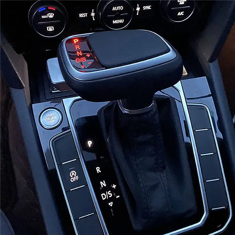 A21F-Gear Shift Head LED DSG Shift Knob Center Console Auto Gear Shifter For-VW Passat B8 Golf 7 MK6 Touran-POLO CC