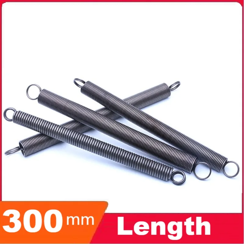 

Пружина растяжения из пружинной стали, двухпетлевая, закрытого типа, диаметр проволоки 0,3-6 мм, длина 300 мм, L-образная, двойная спиральная.