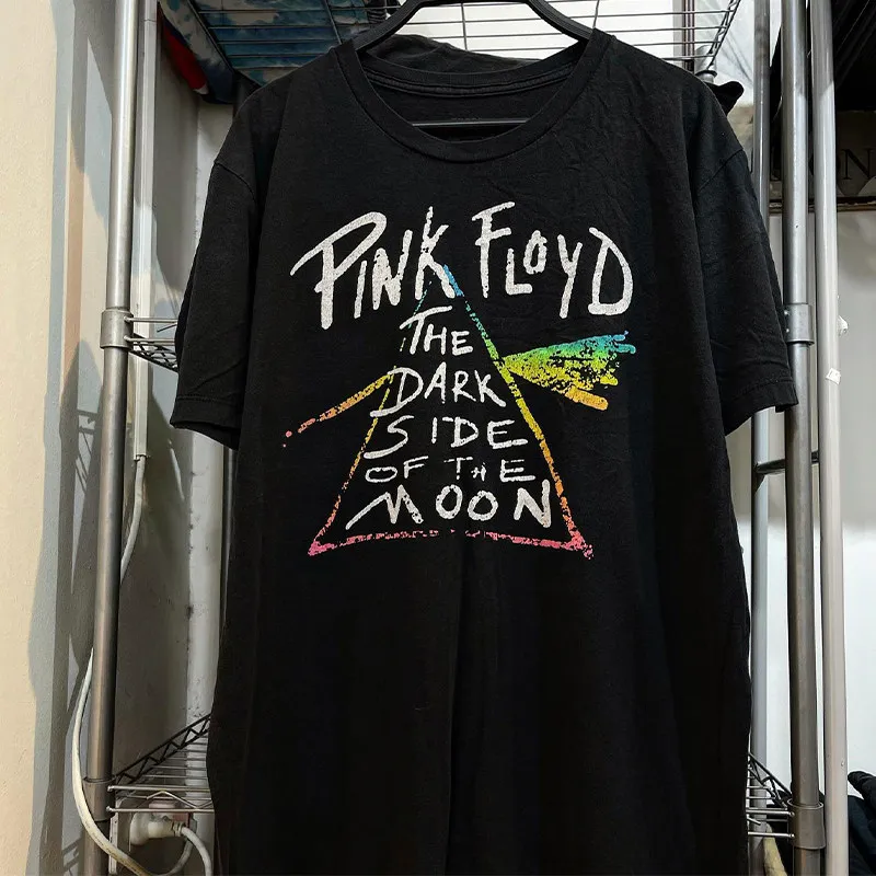 2026 Pink Floyd Moonlight Weird Flavor Graffiti Hip Hop Cotton T-Shirt Comfortable, High-Quality, Instagram-worthy