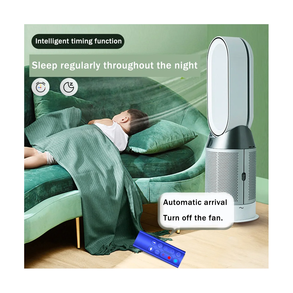 استبدال جهاز التحكم عن بعد مناسبة ل دايسون ، لتنقية الهواء ، مروحة بلا أوراق ، أسود ، AM09 ، HP00 ، HP01