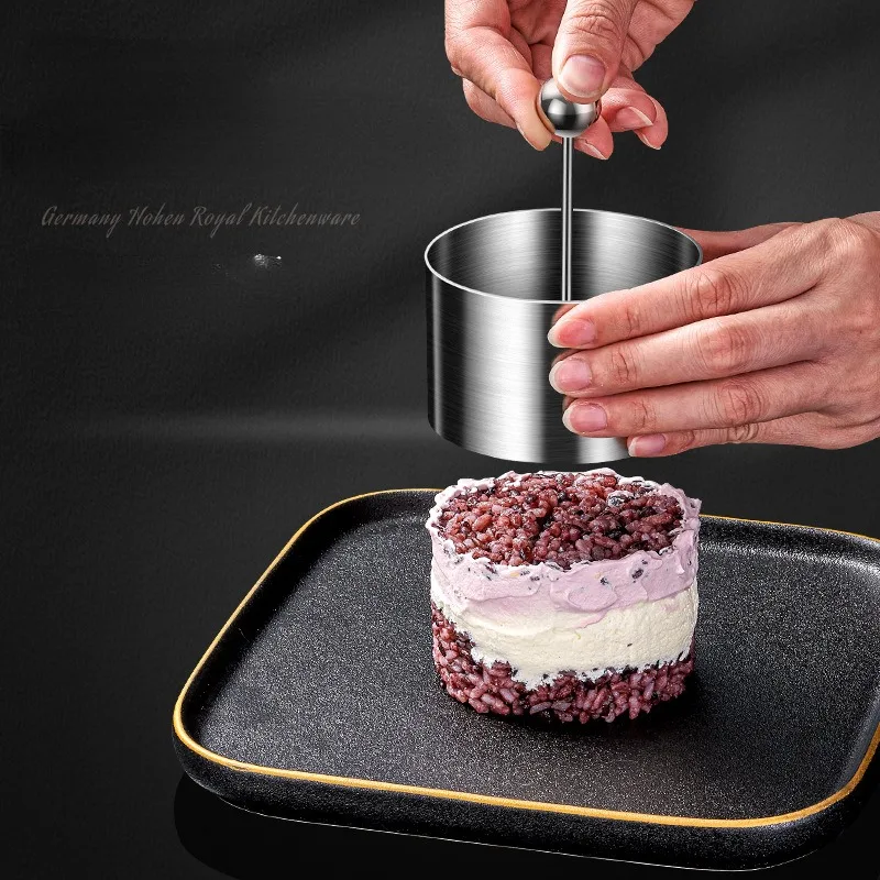 Cheese brick mold dessert taro cake rice ball making stainless steel round shape can be home commercial