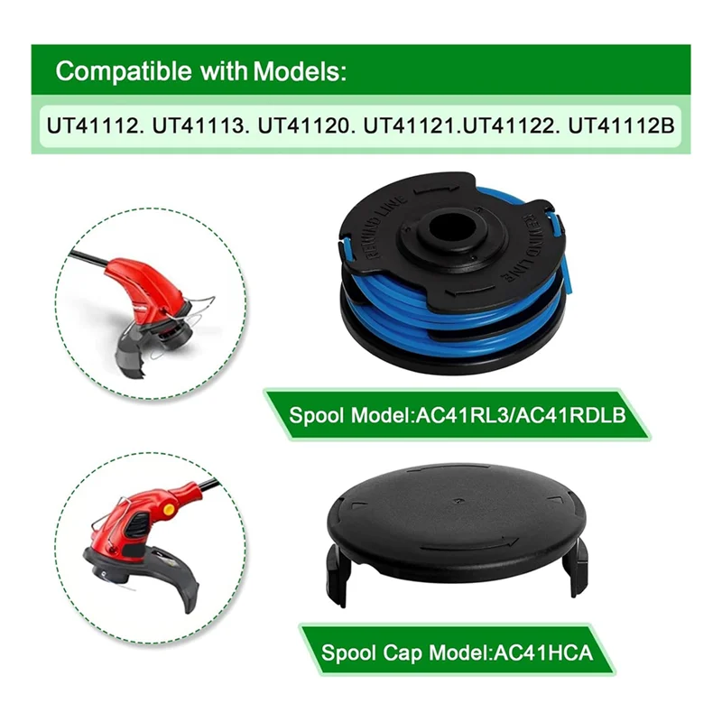 

BHTS-AC41RL3 и AC41RDLB Сменная катушка электрических триммеров для струн Homelite Weed Eater