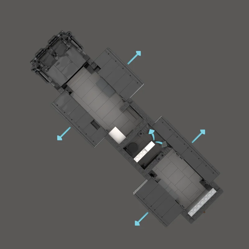 1938 PCS MOC Personalizza Speed King Serie 1200 RV Modello Building Block Tecnologia Assemblaggio educativo Giocattolo fai da te Regalo di compleanno