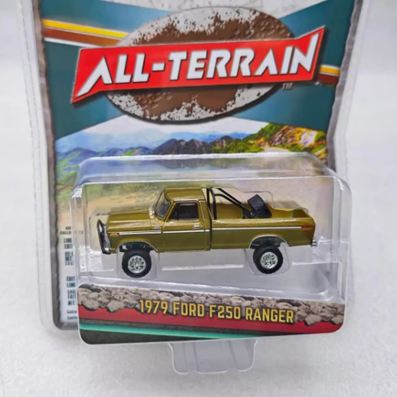 Greenlight-Ford F250 Ranger Alloy Modelo de Carro Simulador, Escala, 1:64, Liga Elevada, Coleção, Brindes, Exibição