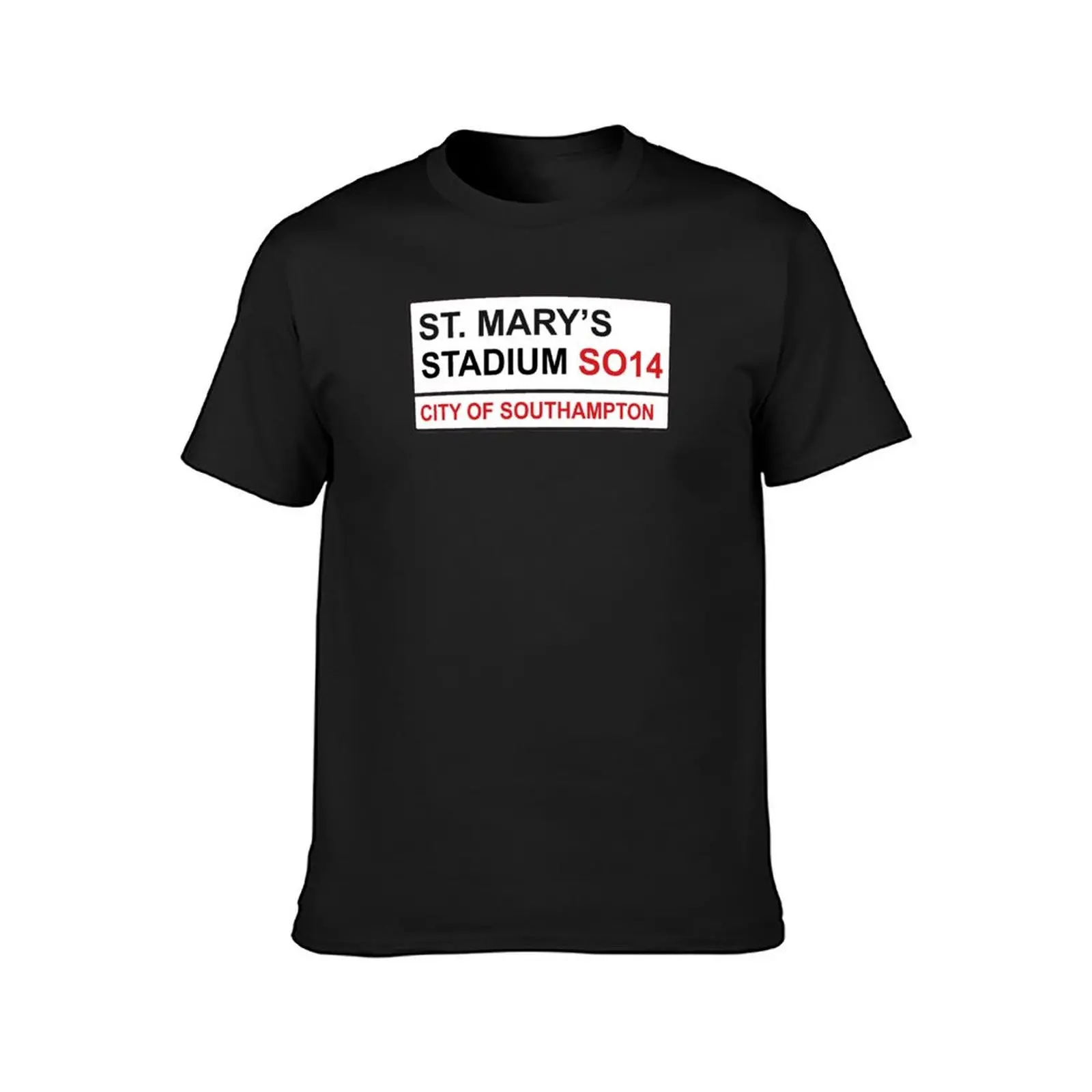 Southampton Football Team St. Mary’s Stadium Street Sign T-Shirt sports fans oversizeds graphics black t-shirts for men