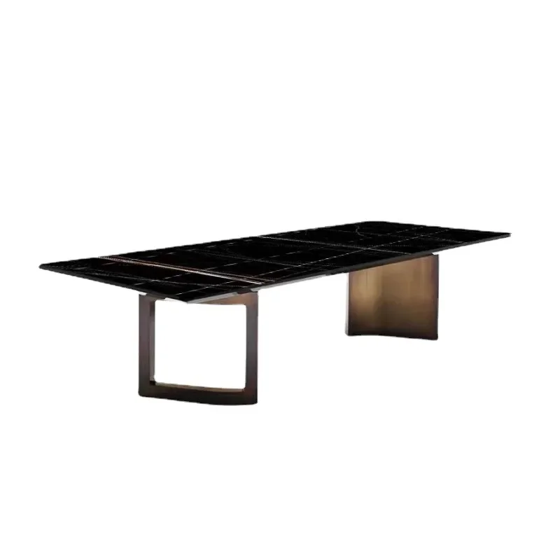 

Nordic modern creative design villa rectangular dining table