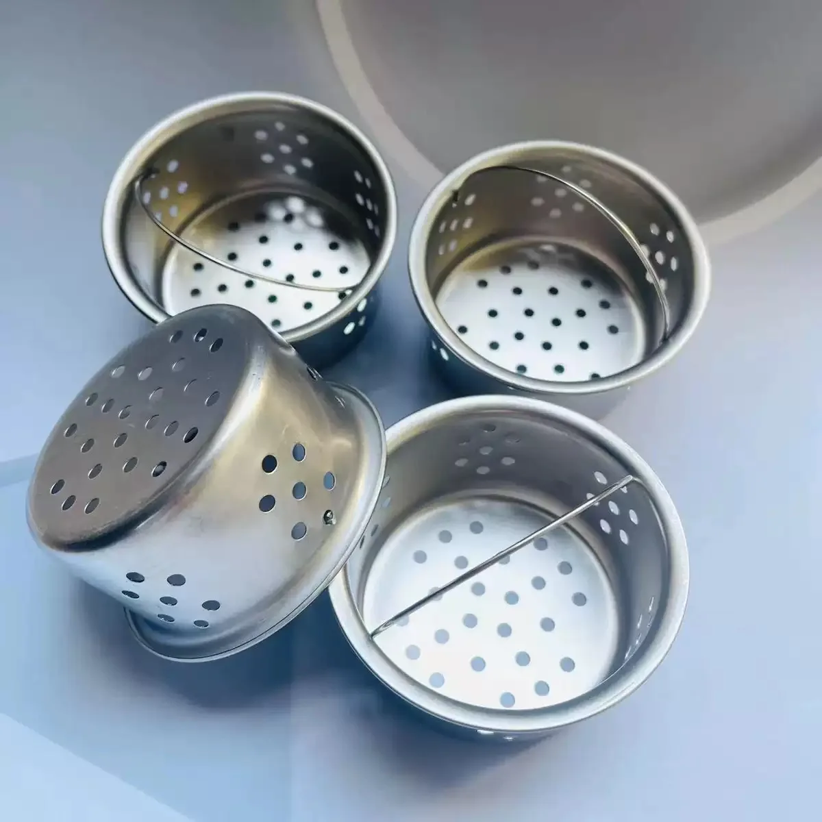 Stainless steel kitchen sink filter basket filter, suitable for hair, food waste and anti clogging filter in kitchen，bathroom