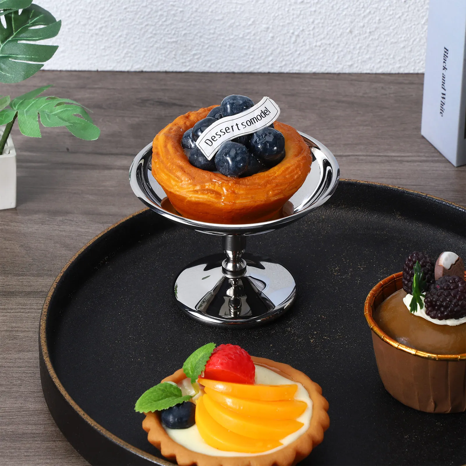 

Stainless Steel Dessert Cups Ice Cream Bowls Thick Style Spoon Included High Base Container Milk Shake Yogurt Fruit Salad Cup