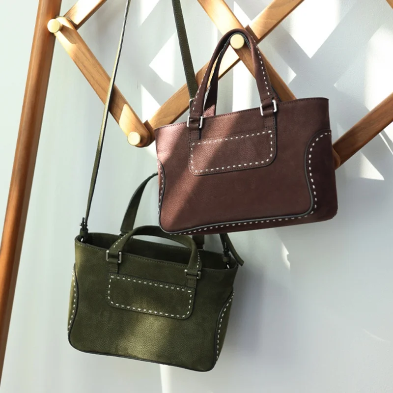 Women Genuine Leather Retro Crossbody Bags Luxury Cute handbag Adjustable Shoudler Strap Bag