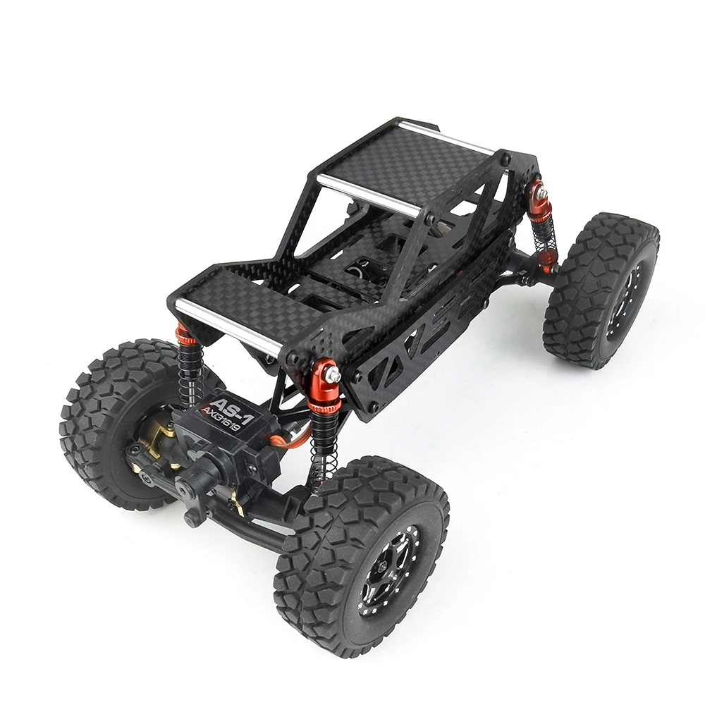 Aksspeed z włókna węglowego Buggy rama klatki bezpieczeństwa obudowa nadwozia do osiowego SCX24 części do ulepszenia samochodów gąsienica RC