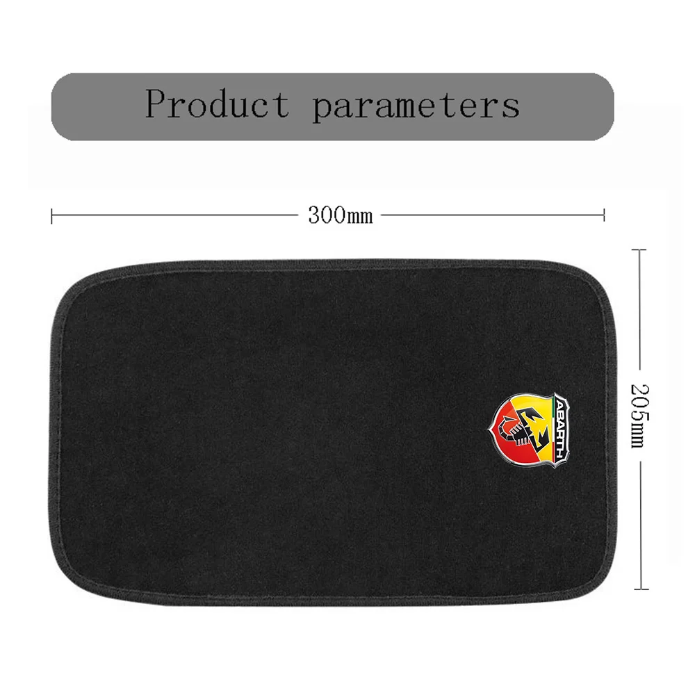 Car armrest box cushion plush material interior accessories for Abarth 695 595 500 124 Spider PUNTO