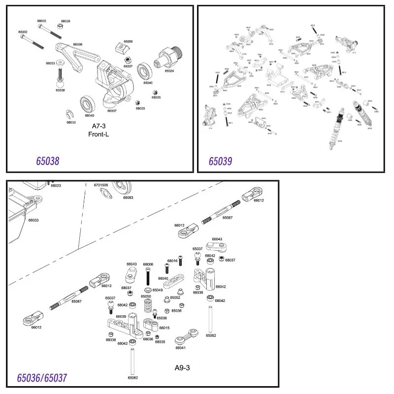 ROFUN 65038 รีโมทคอนโทรลรถ BAHA Joint Ball Head สี่แพ็คเหมาะสําหรับ BAJA 5B/5T/5SC