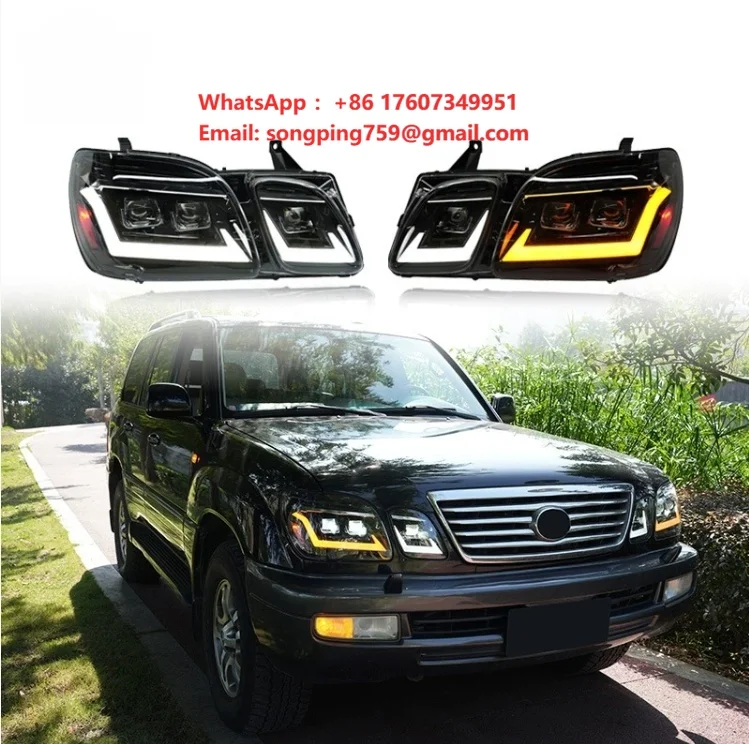 New Car LED 12V 36W 6000-7000K Modified Headlights Projector Head Lamp Daytime  Running Light for Lexus 1998-2006 LX470
