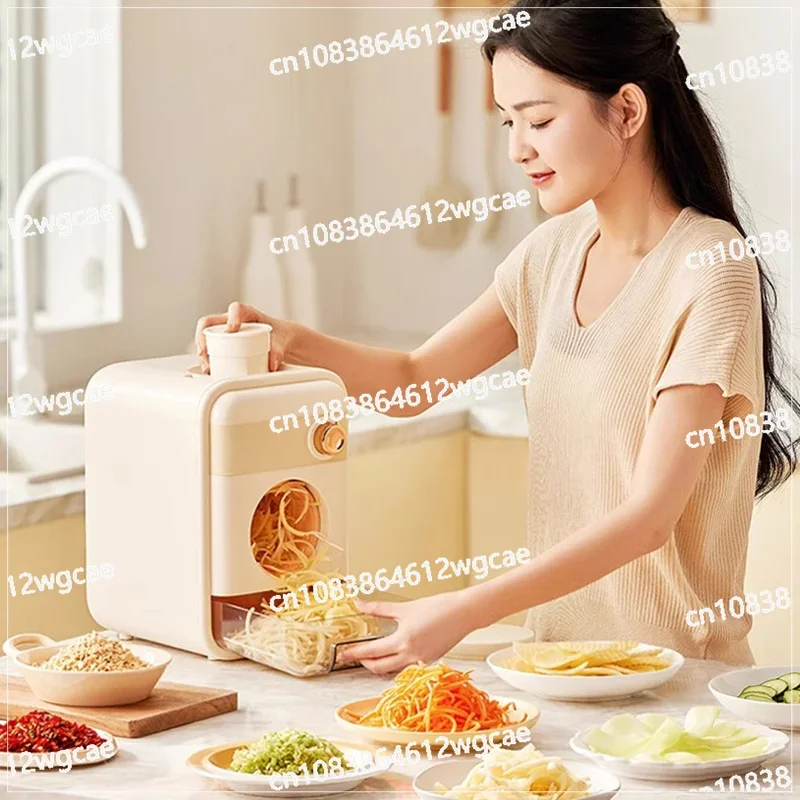 Electric Vegetable Cutter Multifunctional Kitchen Household Drum Shredder Potato Shredder Slicer