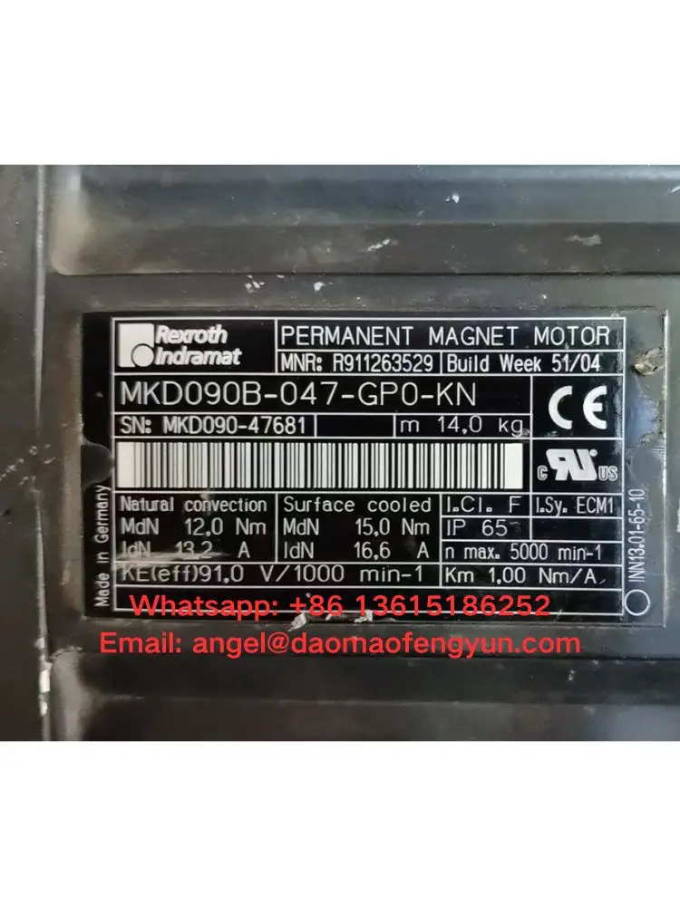 MKD090B-047-GP0-KN used motor, testing function is intact