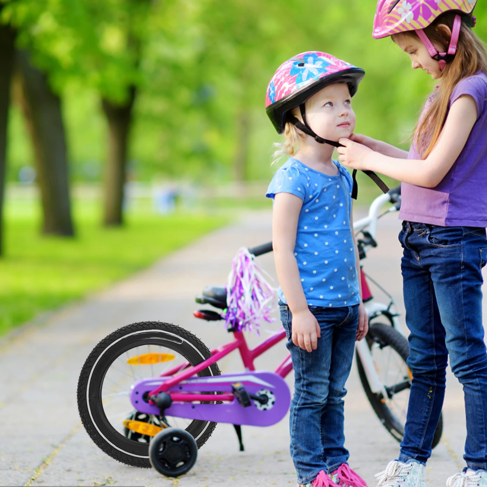 

Bike Kids Balance Bike Outer Tire Durable Balance Outer Tire Rubber Anti Snow Rain Quality Inspection