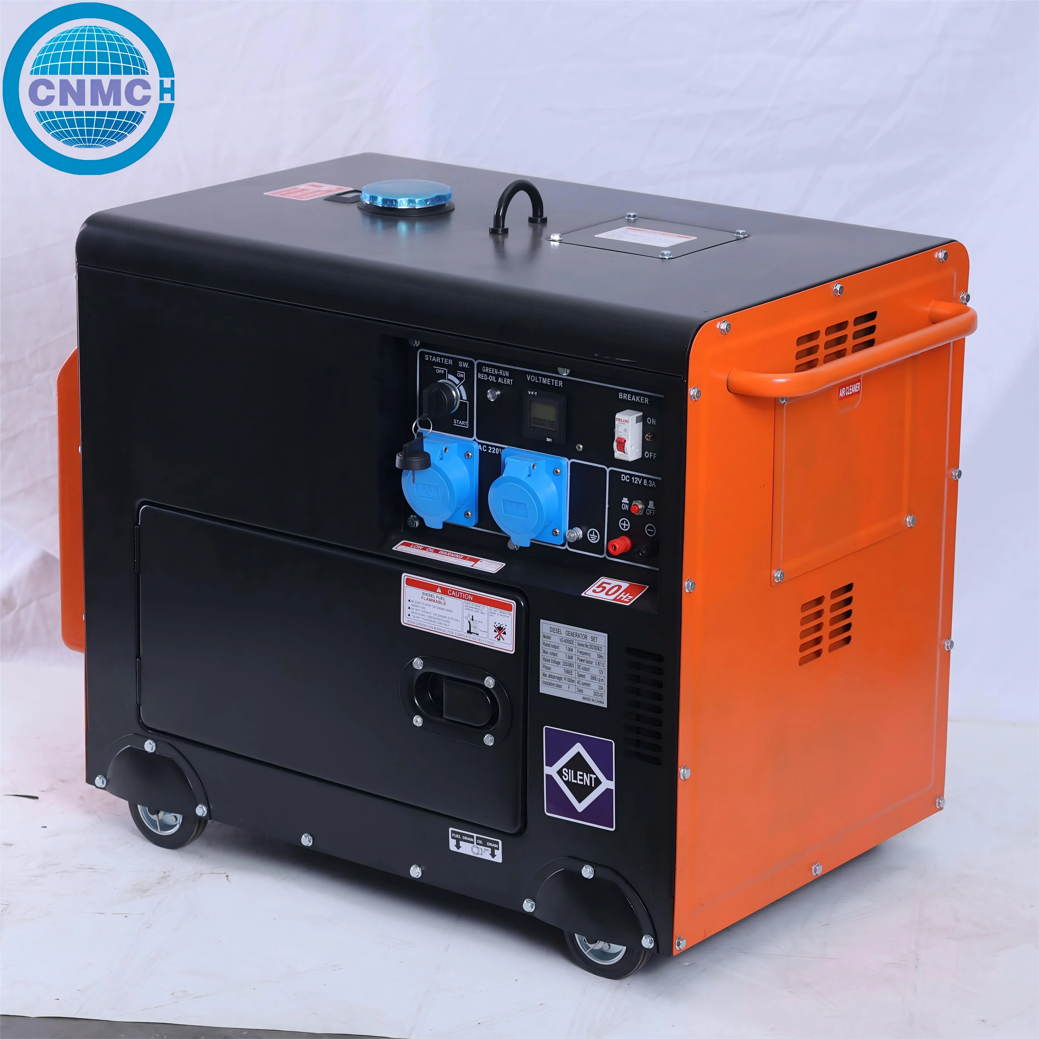 3500Watt Generator 110V/220v Dual Voltage 60HZ Generator 4-Stroke All-metal material Electricstart Air-Cooled for Household Use