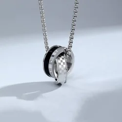 Titanium Steel Necklace For Men Exquisite Feeling European American Hip-hop Couple Cold Simple Style