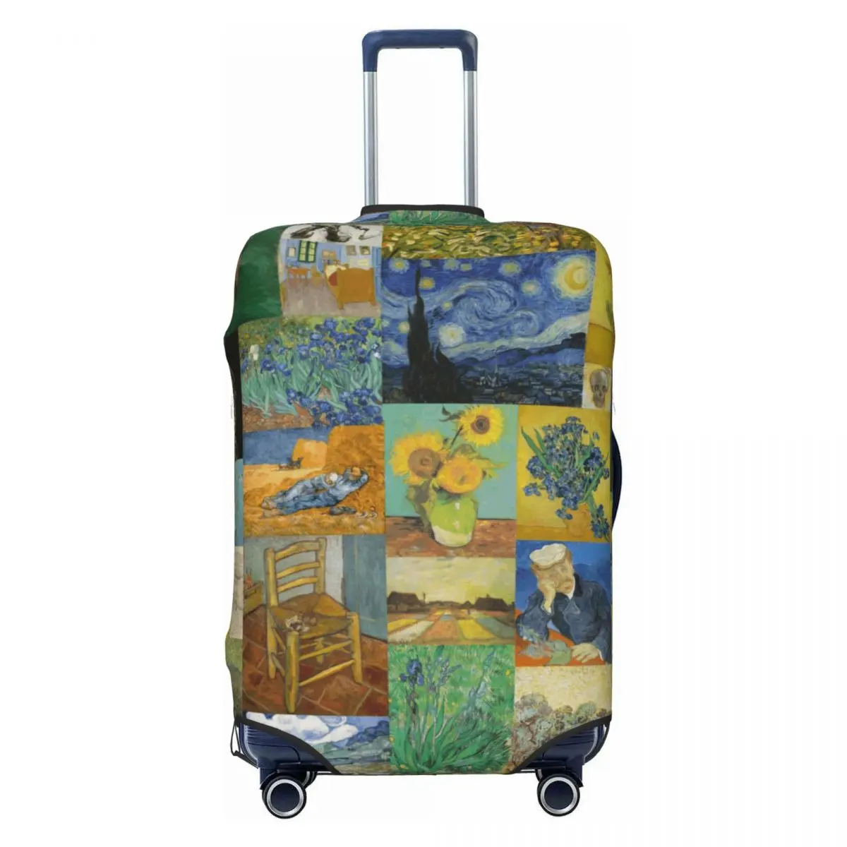 

Custom Vincent Van Gogh Painting Collage Suitcase Cover Elastic Luggage Protective Covers for 18-32 inch