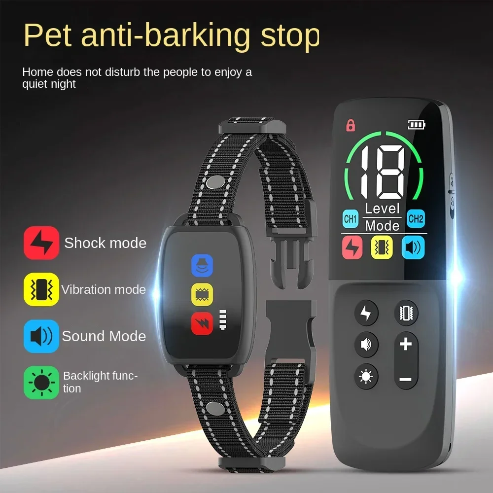 Remote control dog training device, anti-barking device, pet training, electric shock collar, dog training artifact