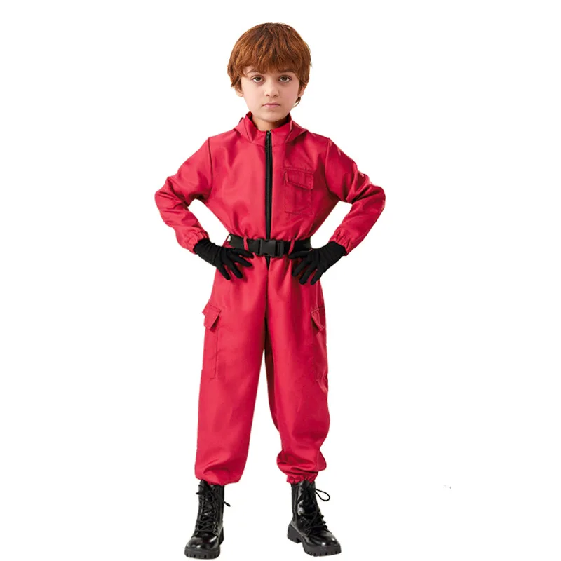 

Red Unisex Romper Suit Cosplay Costume Halloween National Stage Costume Role-playing Festival Celebration Outfit