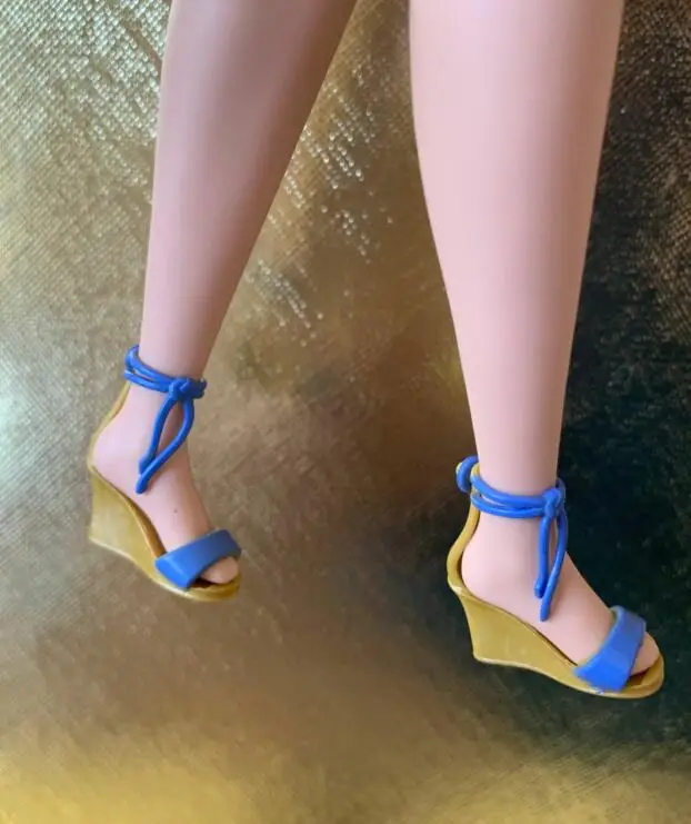 New styles toy shoes high heels flat foot shoes purple for your Tall and curvy BB dolls BBIAB1